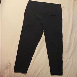 Zyia Black Pocket Brilliant Hi-Rise Capri 20”